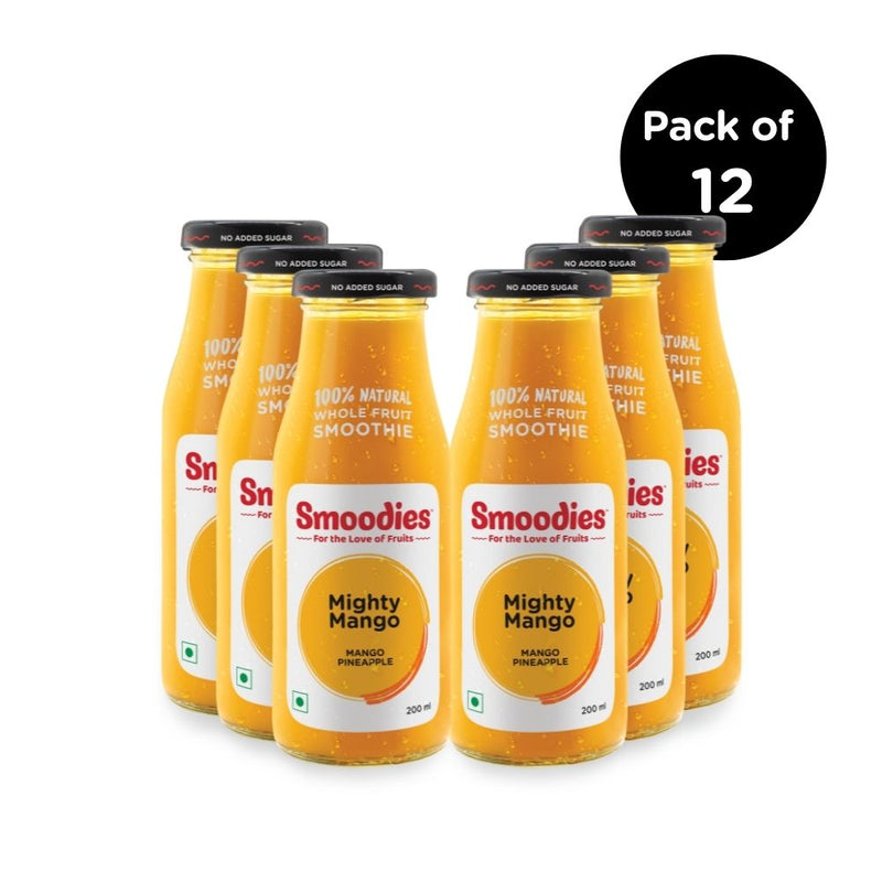 Smoodies Mango Smoothie (200 ml)- Pack of 12